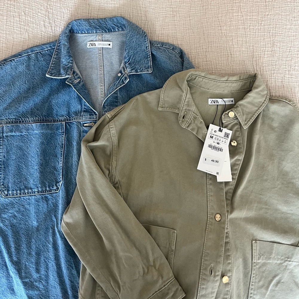 Bundle - 2 Zara Shackets / Jackets